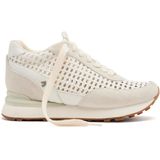 Sneakers - Wit - Leer - Mesh - Gewatteerde Binnenzool