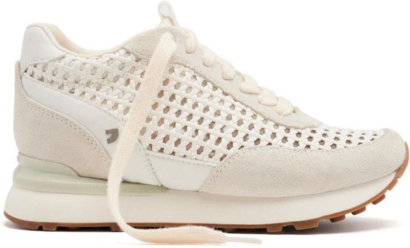 Sneakers - Wit - Leer - Mesh - Gewatteerde Binnenzool