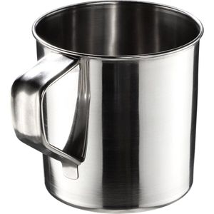 KADAX Roestvrijstalen beker, duurzame koffiemok met handvat, onbreekbare drinkbeker, geïsoleerde beker, thermobeker voor koffie, thee, sap en water (10 cm/1 stuk)