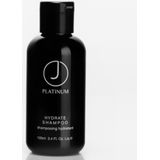J Beverly Hills Platinum Hydrate Shampoo 100 ml -  vrouwen - Voor Beschadigd haar/Verzwakt en breekbaar haar