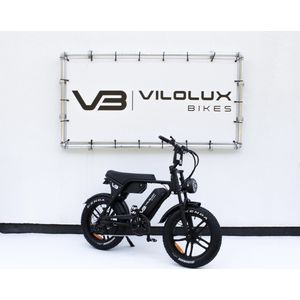 Vilolux® Fatbike electrisch - Fatbike V8 - Fatbike V8 PRO MAX - Fatbike C80 Pro MAX - 2025 Model 4.0 - Dubbele accu - Legaal - Rijklaar - Niet opvoerbare fatbikes - 2 Jaar garantie - Hydraulische remmen - Telefoontasje - Alarm - Zwart