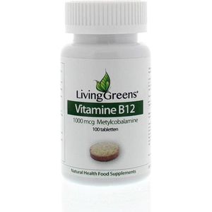 Livinggreens Vitamine B12 methylcobalamine 1000 mcg 100 tabletten