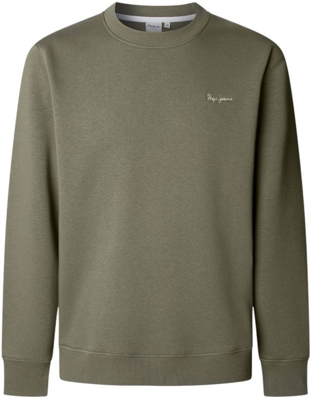 Sweatshirt - Katoen/Polyester Mix - Klein Scriptlogo - Duurzaam Katoen