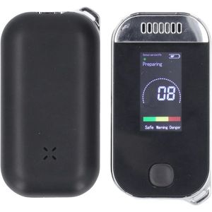 Keychain Breathalyzer, Portable Pocket Keychain Contactless Alcohol Tester Detector with LED Digital Display, 3 Colors Warning Memory, 0.00-0.9Mg/L Mini