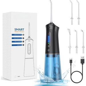 Equivera Waterflosser - Monddouche - Elektrisch Flosapperaat - Water Flosser - Waterflosser Draadloos - Water Flosser Draadloos - Draadloos en Oplaadbaar - Must have voor uw hygiëne!