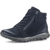 Gabor - Rollingsoft - Hoge Veterschoenen - Nachtblauw - Met Geprofileerde Rubberzool