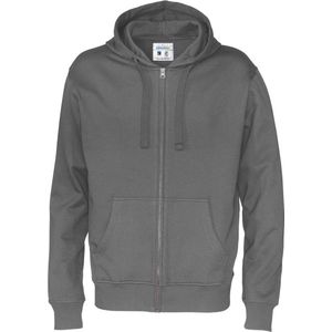 Cottover HOODIE FULL ZIP MAN - GOTS GECERTIFICEERD 141010 - Antraciet - L