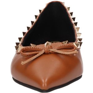 La Strada Loafer tan met studs dames - maat 38