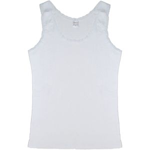 Dames top hemd 2 pack katoen wit M