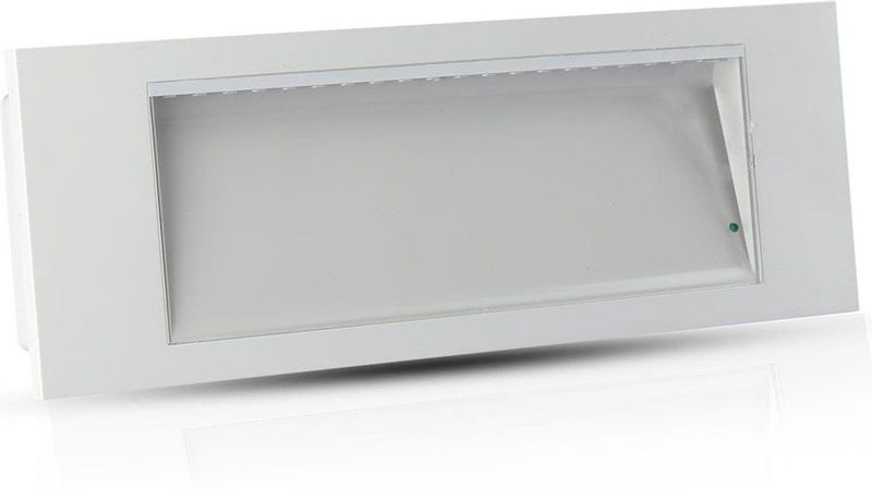V-TAC VT-511 Noodverlichting - 12 Uur - CREE - IP40 - Wit + Zwart - 3.8W - 110 Lumen - 6000K