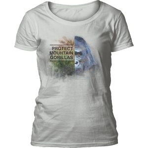 Ladies T-shirt Protect Gorilla Grey XL