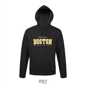 Hoodie 3-202 Boston Massachusetts-geel - Navy, xS