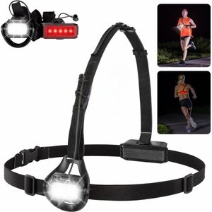 Hardloopverlichting - Hardloop verlichting - Hardloopvest - Wandelverlichting - Oplaadbaar - 3 Lichtstanden - Universele pasvorm