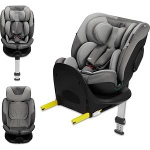 Kinderkraft I-FIX I-SIZE - Autostoeltje 40-150 cm + Isofix Base - AIR FLOW-systeem - Grijs