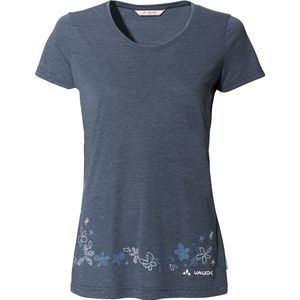 Vaude Women's Skomer Print T-shirt II - Outdoorshirt - Dames - Blauw - Print - Maat 36
