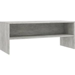 vidaXL Tv-meubel betongrijs 100x40x40 cm Tv Meubels - Vintage Tv Kast - Houten Tv Stand - Betonnen Grijs - Media Kast