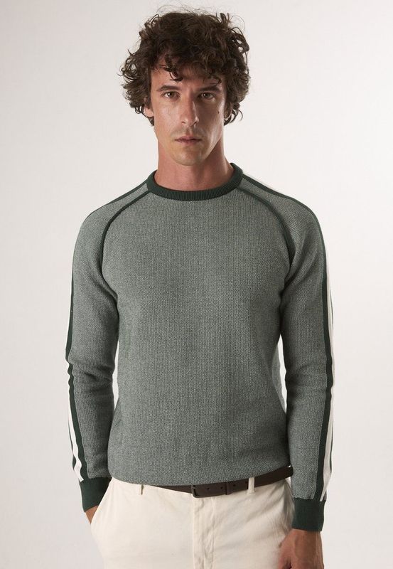 Felix Hardy - Ronde Hals Trui - Licht Groen - Pullover - 100% Katoen