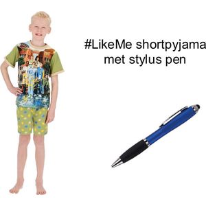 LikeMe Short Pyjama - #LikeMe Shortama. Maat 110/116 cm - 5/6 jaar + EXTRA 1 Stylus Pen.