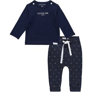 Noppies - Kledingset - 2delig - Broek Bain - Shirt Hester navy - Maat 74