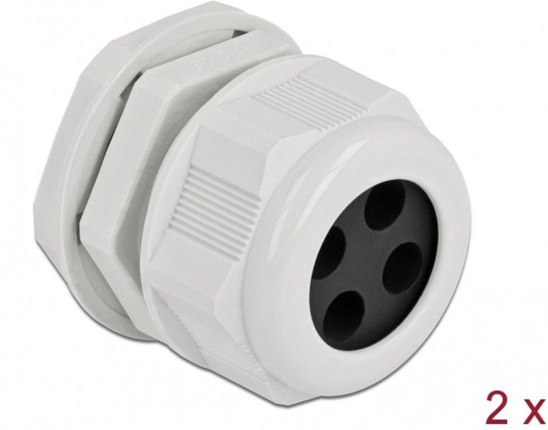 Kabelwartel - Grijs - Kunststof - 2 Stuks - IP68