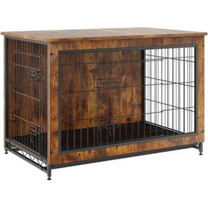 Botec hondenbench - bench hond - hondenhok - Stijlvol Meubel en Comfortabele Kennel in Eén - 82,5 x 55,6 x 64 cm
