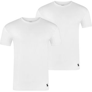 Polo Ralph Lauren Heren T-Shirt CLASSIC CREW NECK 2-pack regular fit Wit Ronde Hals Volwassenen