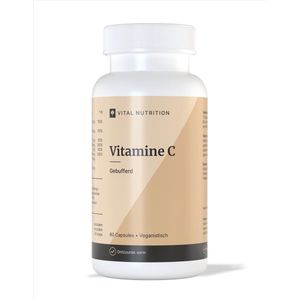 Vitamine C Gebufferd - Ontzuurde vorm - 600 mg vitamine C - Met citrus bioflavonoïden - Aangevuld met essentiële mineralen - 60 capsules