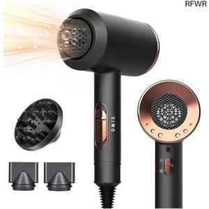 RFWR® Professionele Ionen Haardroger 2000 W met 3 Temperatuurstanden en Koude Lucht voor Thuis en Kapsalon