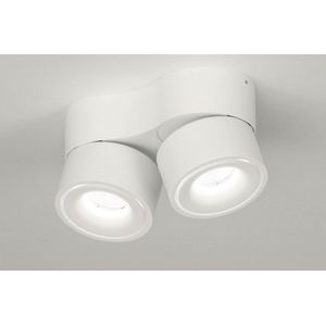 Lumidora Opbouwspot 72788 - MADISON - 2 Lichts - Ingebouwd LED - 18.6 Watt - 1378 Lumen - 3000 Kelvin - Wit - Aluminium - Badkamerlamp