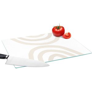 Glazen Snijplank - 39x28 - Regenboog - Pastel - Design - Abstract - Snijplanken Glas