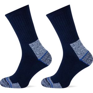 Teckel 6 paar werk sokken met versterkte teen en hiel - marine - maat 39/42