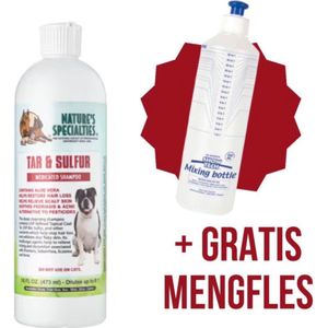 Nature's Specialties - Tar En Sulfur - Medicinale Hondenshampoo - Voor Hot-Spots En Huidirritaties - 473ML