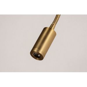 Lumidora Wandlamp 74208 - Voor binnen - ANNA - Ingebouwd LED - 1.0 Watt - 100 Lumen - 2700 Kelvin - Goud - Messing - Metaal
