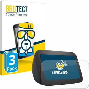 BROTECT - Screenprotector voor Amazon Echo Show 5 (3. Gen.) - Folie Beschermfolie Beschermglas transparant (3 Stuks)