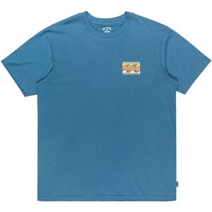 BILLABONG - CRAYON WAVE - Shirt - Saffier - Donkergeel - Greige - Oranje