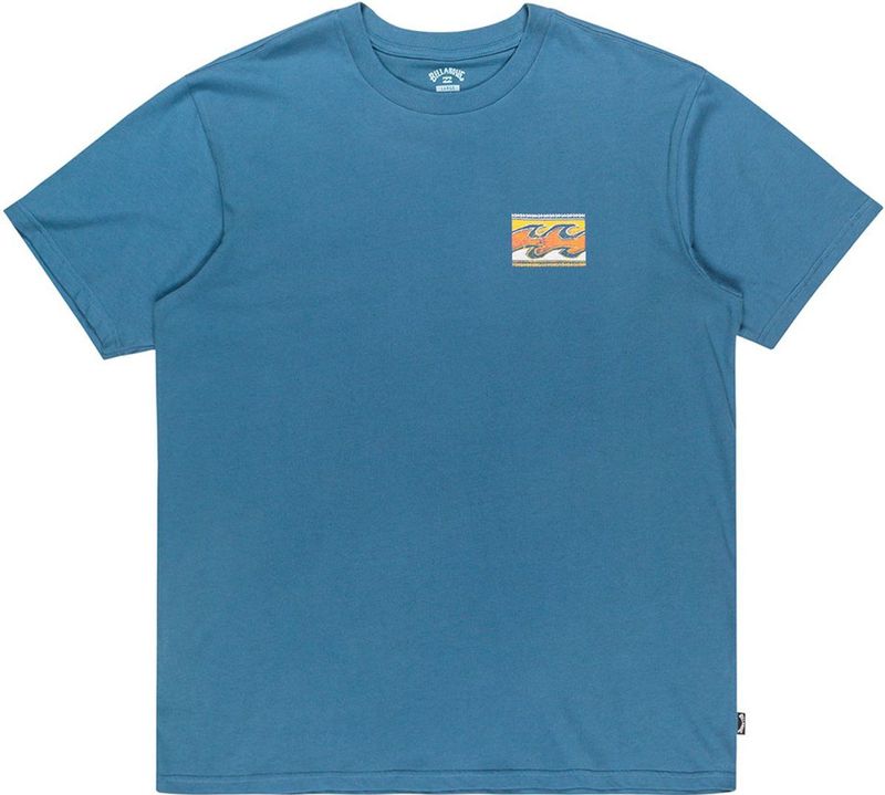 BILLABONG - CRAYON WAVE - Shirt - Saffier - Donkergeel - Greige - Oranje