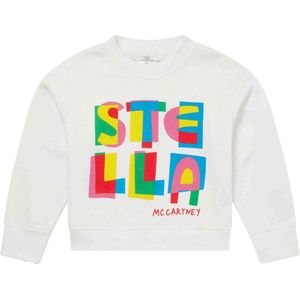 Stella McCartney 8r4a70 Truien & Vesten Meisjes - Sweater - Hoodie - Vest- Gebroken wit - Maat 116