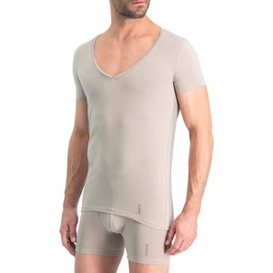 Noshirt Original Cotton - Heren Ondershirt - Reguliere V-Hals - Katoen - Invisible Khaki - XL