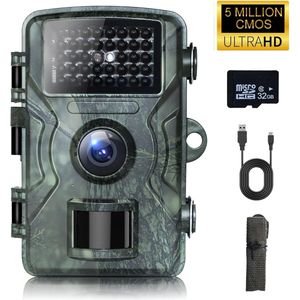 Wildcamera - Bewegingssensor camera - Nachtzicht - Dieren spotten - Boscamera - Buiten camera - Wildlife observeren - Beveiligingscamera natuur - Jachtcamera - Onopvallende camera - Buitenobservatie - Natuurfotografie - Dierensporen vastleggen - Time