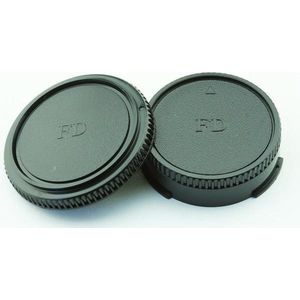 Achterdop+Bodydop (2 stuk): Canon FD mount camera lens