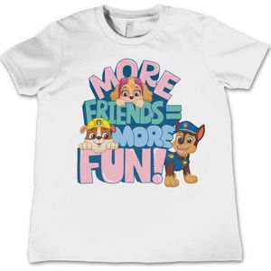 Paw Patrol Kinder T-Shirt More Friends Fun Kids Tee NIC-12-PP003-DTF534 White-4 Jahre
