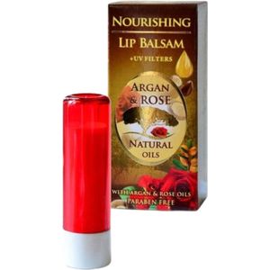 Bulfresh - Lip balsam argan en roos 5 ml (lipstick uitvoering)