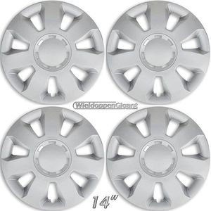 Wieldoppen ARES-S 14"" zilver. Set a 4 stuks (CONTROLEER UW BANDENMAAT en lees a.u.b. de onderstaande, uitgebreide tekst!)