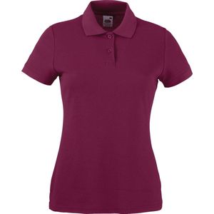 Fruit of the Loom - Poloshirt - Blauw - Onderhoudsvriendelijk Polyester/Katoen