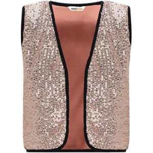 Moodstreet - VAJEN sequined gilet - Red Copper - Maat 110-116
