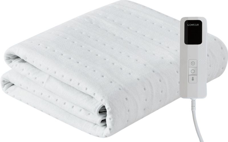 Comfeur - Elektrische Onderdeken - 190x80 cm - Warmte Deken - 9 Warmtestanden - 5 Timer-settings