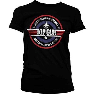 Top Gun Dames Tshirt -2XL- Fighter Weapons School Zwart