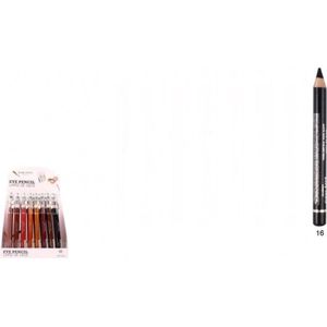 Easy Paris Cosmetics - Jumbo Oogschaduw en Oogpotlood met puntenslijper - Zwart - Nummer 16 - 1 stuks