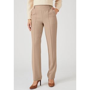 Damart - Pantalon - Beige - Elastisch en Soepel - Dames