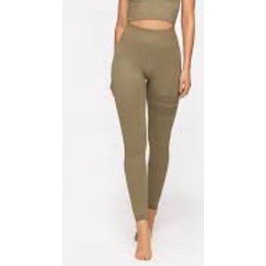 Stronger - Embrace Seamless Rib Tights - Sport Tights - Dames - Groen - Maat XL